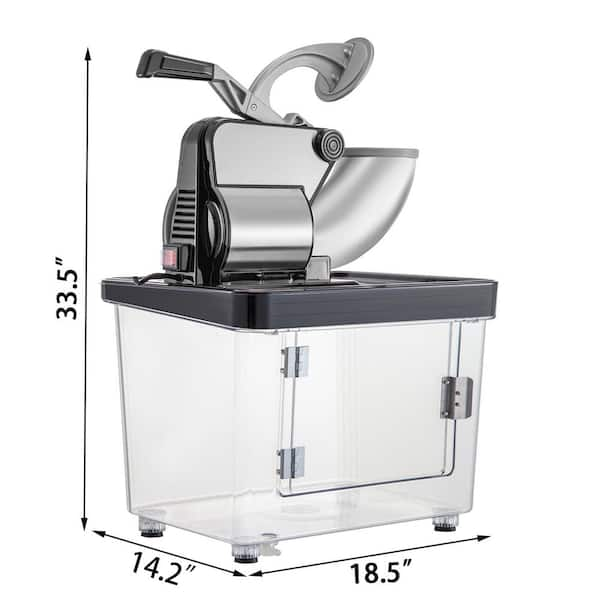 Vevor 1150 Oz Commercial Ice Crusher 440 Lbs H 300w Black Snow Cone Machine Stainless Steel Shaved Ice Machine 110v Sbj300xtdbkv1 The Home Depot