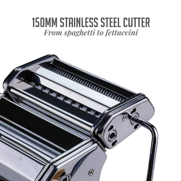 Reviews for OVENTE 150 mm Silver Stainless Steel Manual Pasta