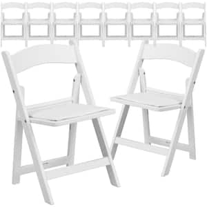 White Resin Kids Dining Chair (Set of 10)