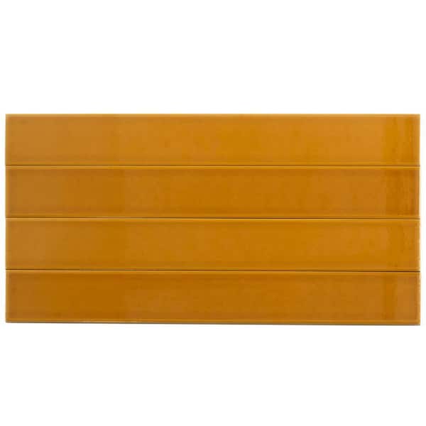 Emser Vogue 22-Pack Black 2-in x 16-in Matte Ceramic Subway Wall Tile