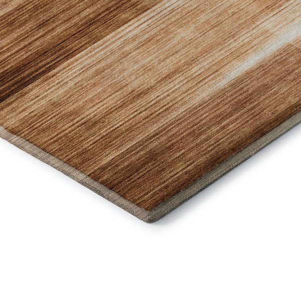 Mayfield Premium Machine Washable Abstract AMF2082 Paprika 10 ft. x 14 ft. Area Rug