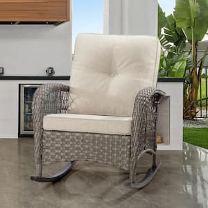 Beacon park wicker outdoor swivel outlet lounge chair with toffee cushions