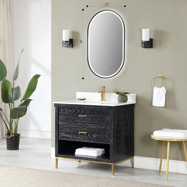 Gedy 2552-13 Planet Edge Vanity Mirror Polished 39 X 16 for sale online