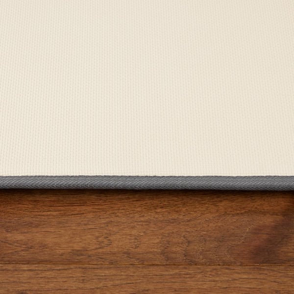 Plush Slice Gray 19.7 in. x 31.5 in. Machine Washable Non-Slip Indoor Kitchen Floor Mat