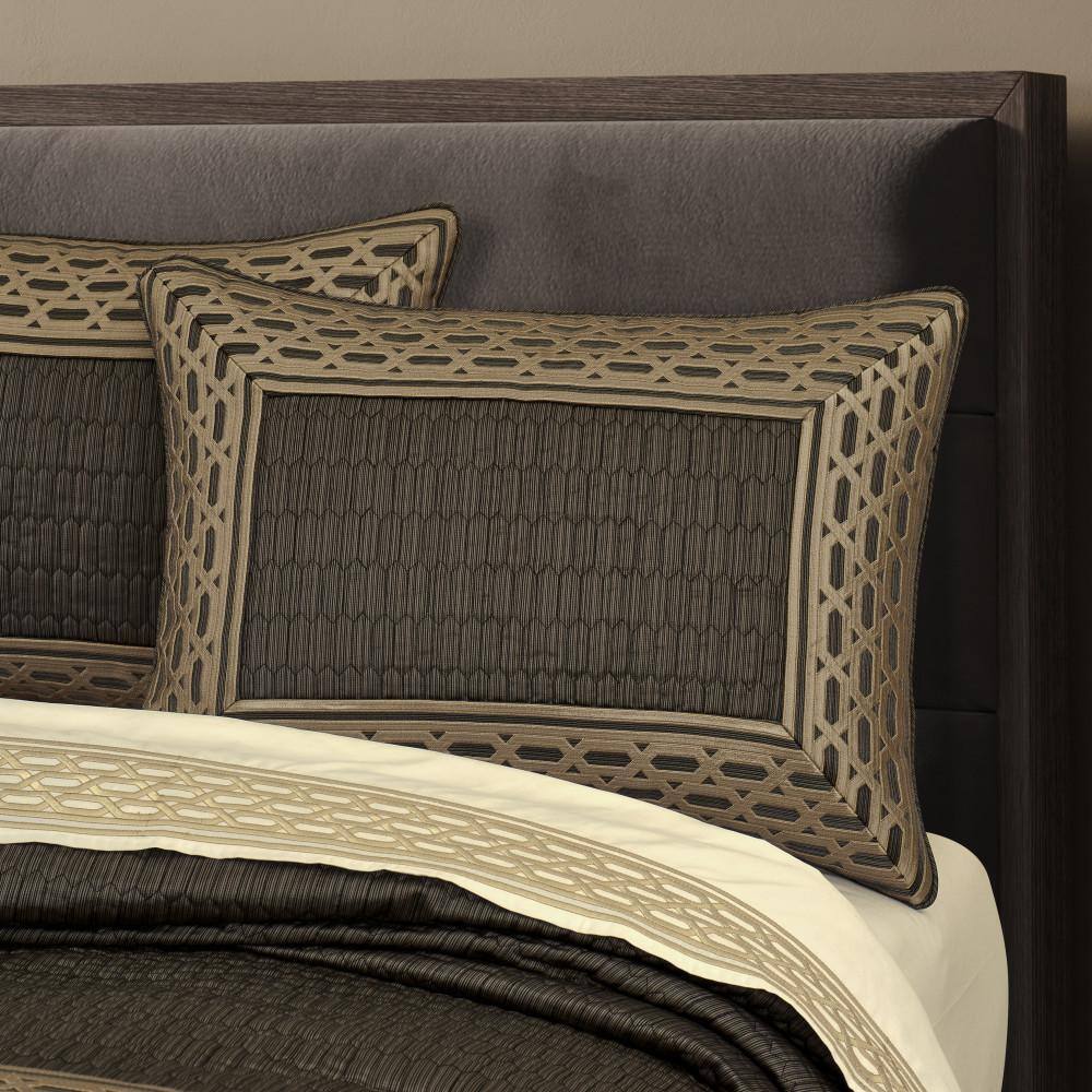 King Bronze Embossed Polyfill Bedspread Set