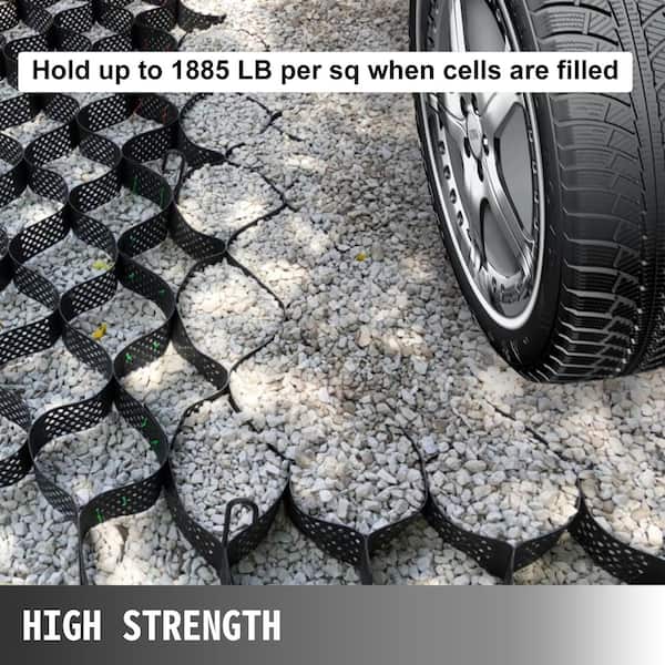 Wellco 10 ft. x 26 ft. x 2 in. Plastic Pavers for Landscaping Ground Geo  Grid Driveway Ground HG102605330 - The Home Depot