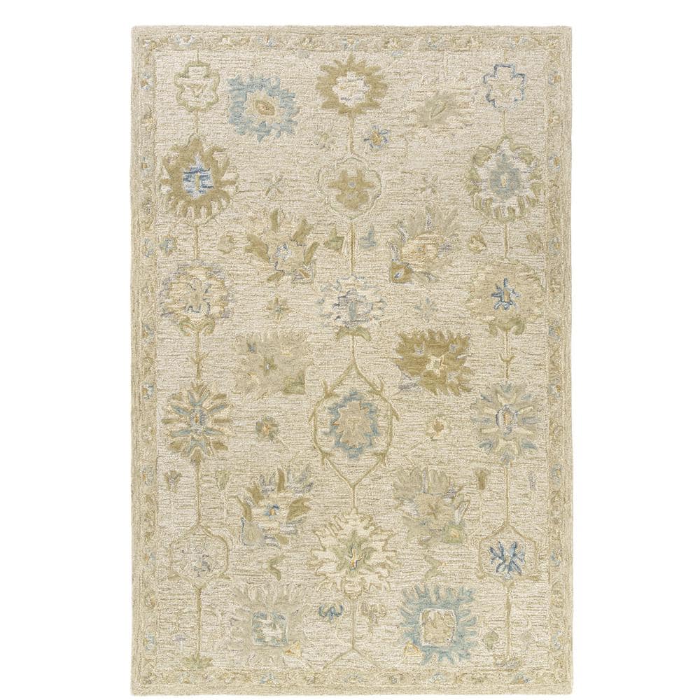 Diana Cream/Multi 5 ft. x 8 ft.  Medallion Indoor Area Rug