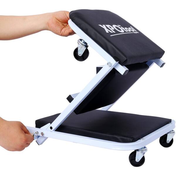 Tidoin 300 lb. Capacity 2 in 1 Gray Creeper Seat Mechanic Creeper Low Profile Creeper with 6 Wheels GH-YDW4-6606 Tidoin 300 lb. Capacity 2 in 1 Gray Creeper Seat Mechanic Creeper Low Profile Creeper with 6 Wheels GH-YDW4-6606