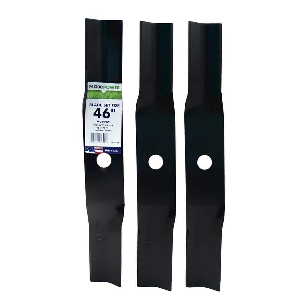 3 Blade Set for Many 46 in. Cut Murray Mowers Replaces OEM #'s 92117,92117E7D and 92117E701 price history on PriceWatchPro