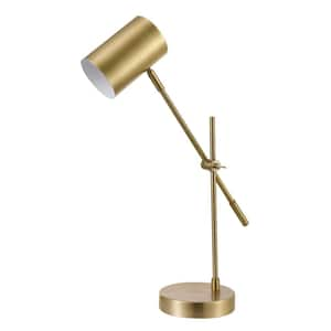 Pratt 20 in. Matte Brass Desk Lamp