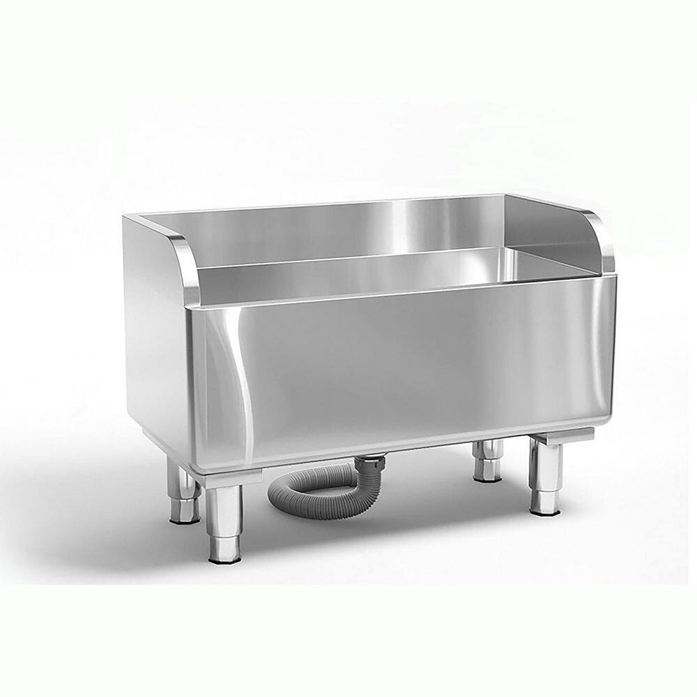 16.1 in. D x 31.49 in. W Stainless Steel Floor Mop Basin, Mounted Sink for Commercial Use price history on PriceWatchPro