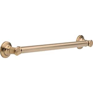 Traditional 24 in. x 1-1/4 in. Concealed Screw ADA-Compliant Decorative Grab Bar in Champagne Bronze