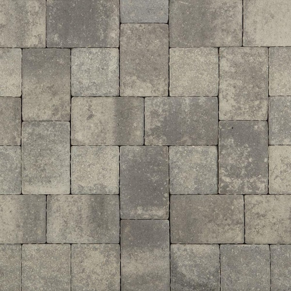 Pavestone Plaza Square 5.5 in L x 5.5 in. W x 2.25 in. H Granite Blend Concrete Paver