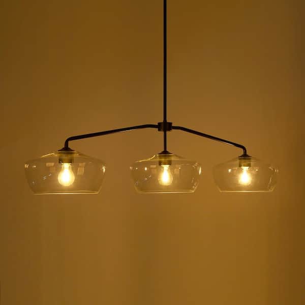 nuur イタリア Zevni Modern Industrial 47.2 in. 3-Lights Linear Island Lamp