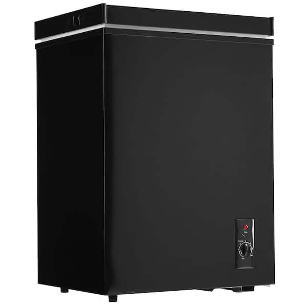 4.5 cu. ft. Manual Defrost Chest Freezer in Black with 7 Gears Temp Control Removable Basket for Garage/Residence Use