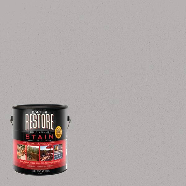 Rust-Oleum Restore 1 gal. Gainsboro Solid Acrylic Exterior Concrete and Wood Stain