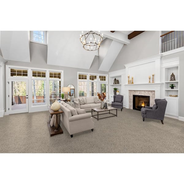 Delight II - Frolic - Gray 65 oz. SD Polyester Texture Carpet - Installation Required