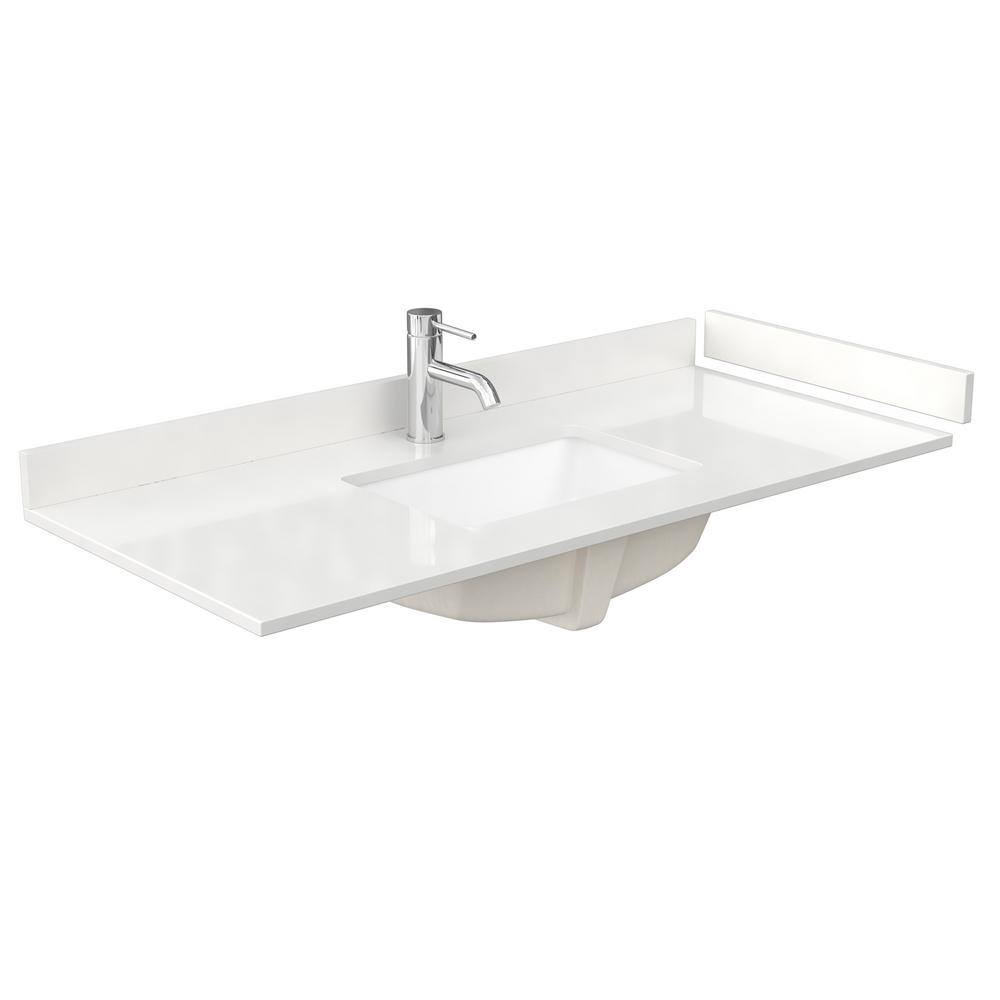 Miranda Dark Gray Freestanding Single Vanity with White Quartz Top