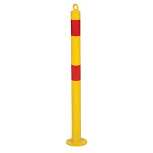 36 in. x 2.5 in. Dia Yellow Steel Bollard