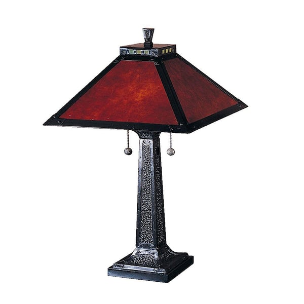 Dale Tiffany 24.5 in. Mica Camelot Mica Bronze Table Lamp