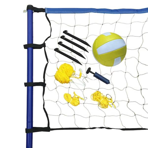 Hathaway Portable Volleyball Net, Posts, Ball and Pump Set BG3137 - The ...