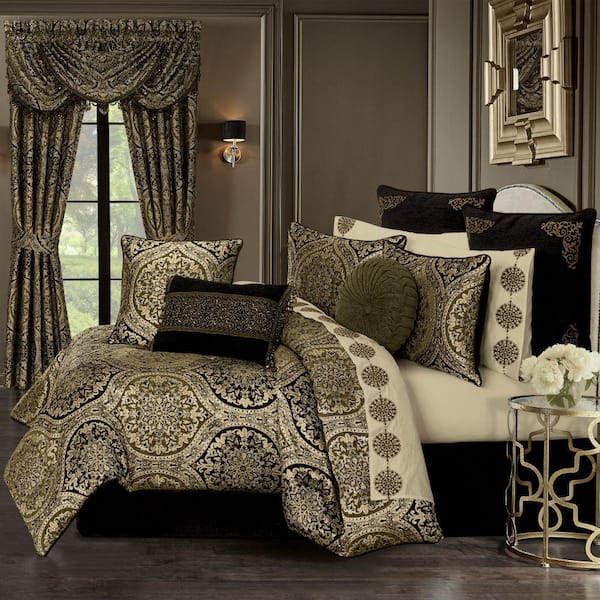 Unbranded Terrance Green Polyester King 4-Pieces Comforter Set