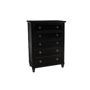 New Classic Furniture Tamarack Black 5-drawer 36 in. Chest