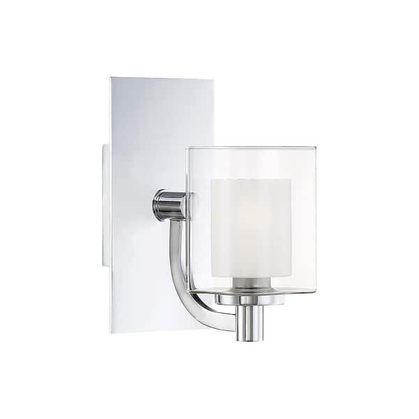 Kolt 1-Light Polished Chrome Wall Sconce