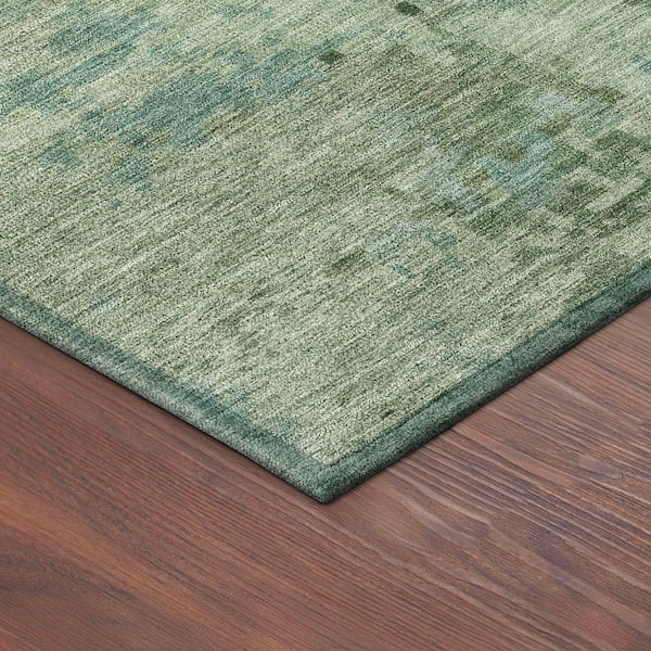Chantille Machine Washable Indoor/Outdoor Abstract ACN2360 Sage 5 ft. x 7 ft. 6 in. Area Rug
