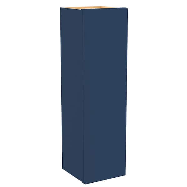 Hargrove 9 in. W x 12 in. D x 42 in. H Assembled Plywood Wall Kitchen Cabinet in Vessel Blue with Soft Close