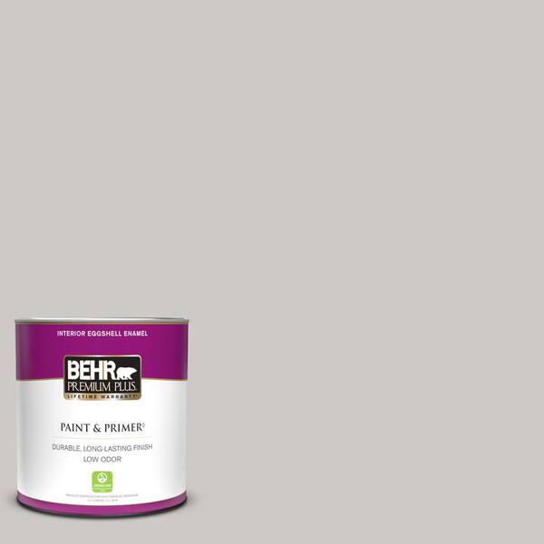 BEHR PREMIUM PLUS 1 qt. #PPU26-09 Graycloth Eggshell Enamel Low Odor Interior Paint & Primer