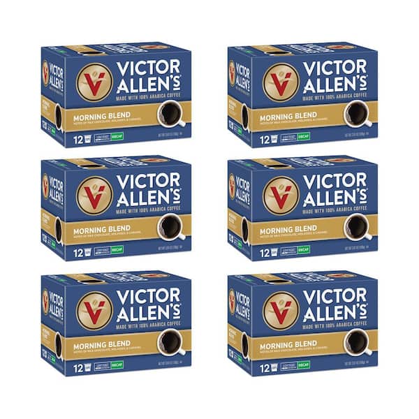 Unbranded Victor Allen's Coffee Decaf Morning Blend, Light Roast, 72 Count, Single Serve Coffee Pods for Keurig K-Cup Brewers