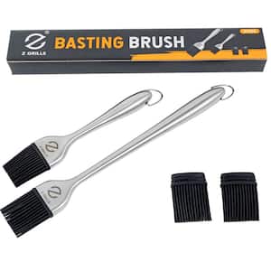 Basting Brush Grilling BBQ Cooking Accessory Stainless Steel (2-Pack)