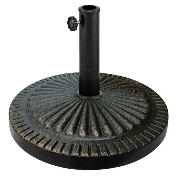 Afoxsos 31.5 lbs. Heavy-Duty Outdoor Stand Patio Umbrella Base in Bronze