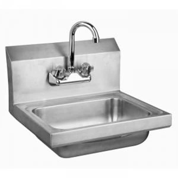 JAG PLUMBING PRODUCTS All-in-One Wall Mount Stainless Steel 15 in. 3-Hole Single Bowl Prep Sink