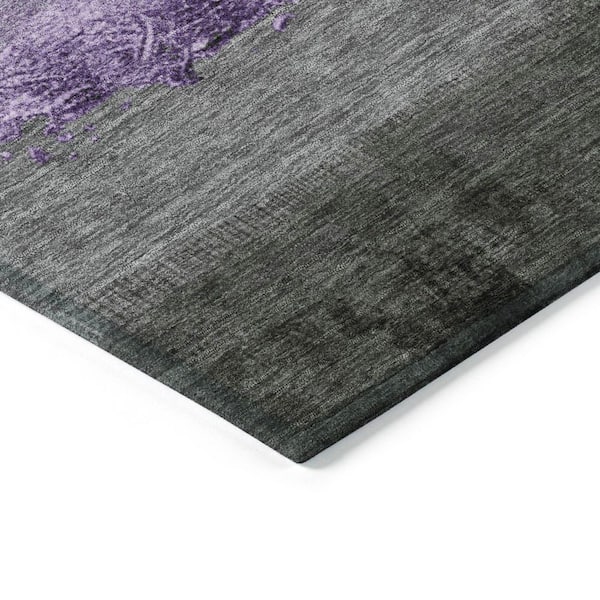 Chantille Machine Washable Indoor/Outdoor Abstract ACN1883 Lavender 8 ft. x 10 ft. Accent Rug