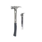 16 oz. Ti-Bone 3 Smooth Face with Curved Handle Hammer and Titanium Multi-Functional Glazer Bar