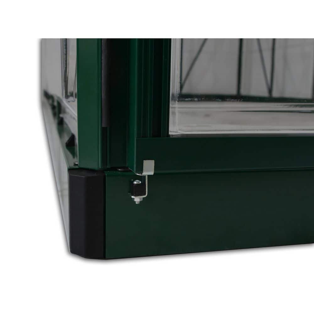 Hybrid Green Polycarbonate and Aluminum Walk-In Greenhouse