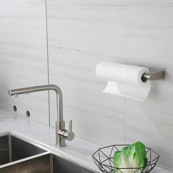 Brushed Nickel Toilet Paper Holder 304 Stainless Steel Tissue Paper Dispenser 