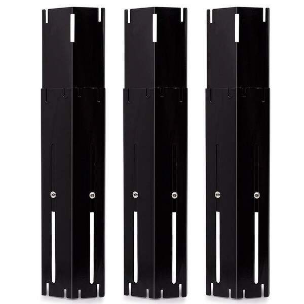 Angel Sar Black Universal Adjustable Porcelain Steel Grill Heat Plates