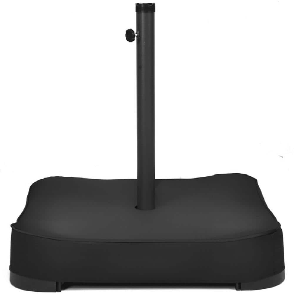 costway 220 lbs. Steel Patio Umbrella Base Stand Holder in Black