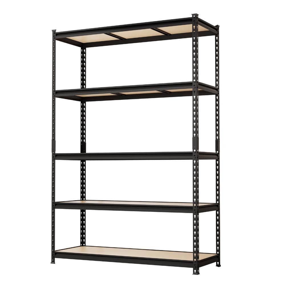 Sunvasagoo Heavy Duty 48x18x72in.5-Tier Metal Garage Shelving Unit,Adjustable Boltless Steel Storage Rack