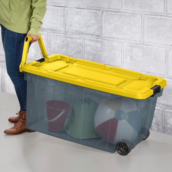 Have a question about HDX 160 Qt. Latching Storage Box with Wheels