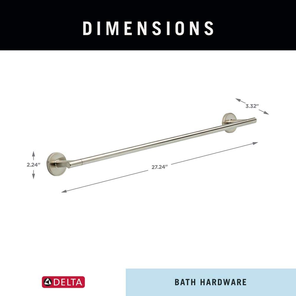 Stainless Steel 24'' Wall Mounted Modern Towel Bar