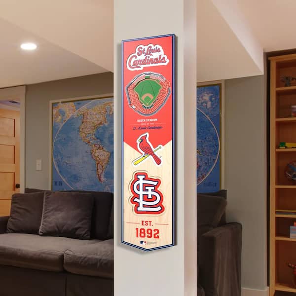 St. Louis Cardinals 28 x 30 Fan Favorite Embossed House Flag
