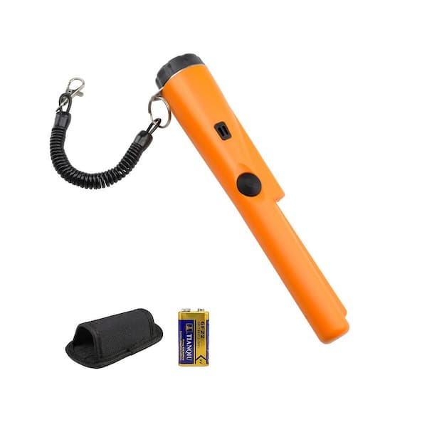 Professional Waterproof Handheld Metal Detector Pinpointer Wand High Sensitivity Probe for Adults Kids Orange