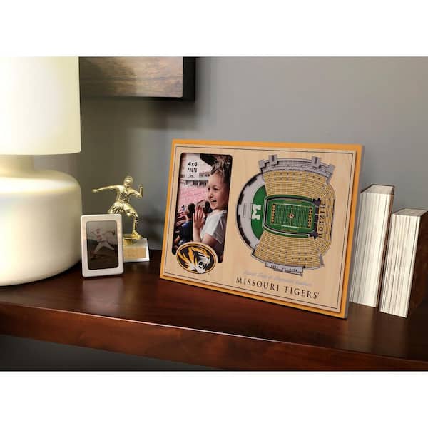 NCAA Missouri Tigers Team Colored 3D StadiumView with 4 in. x 6 in. Picture Frame