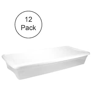 6) Sterilite 41 Quart Underbed See Through 35x17x6 Storage Organization  Boxes 73149196088