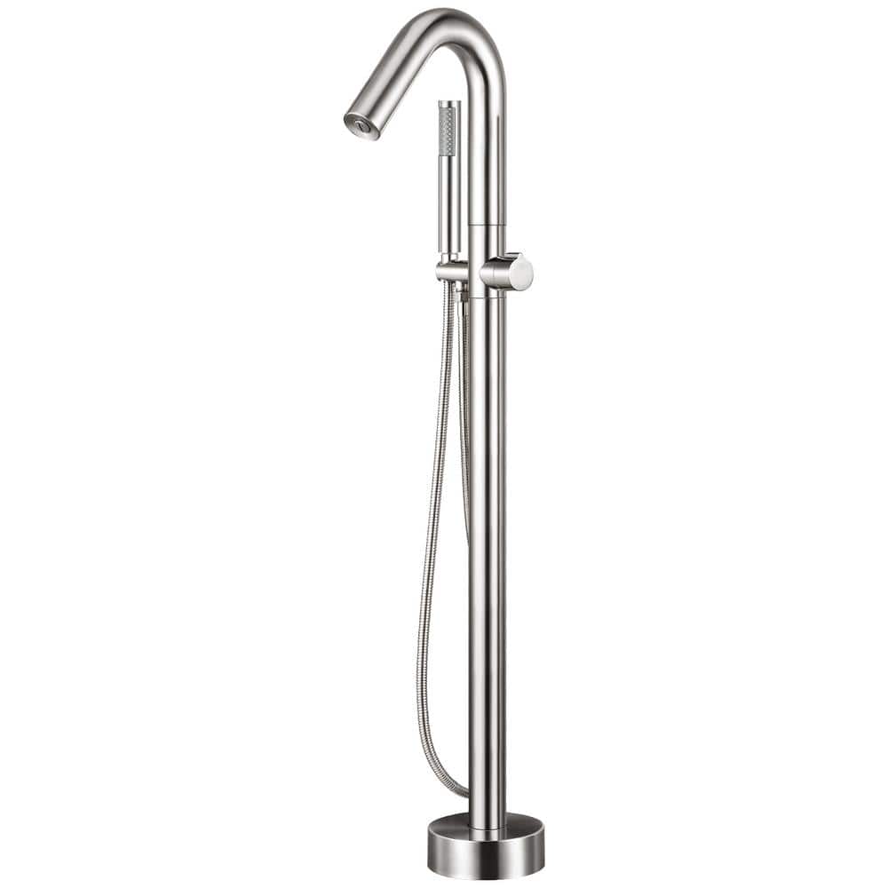 Single-Handle Claw Foot Tub Faucet Freestanding Floor Mount Roman Tub Fauce