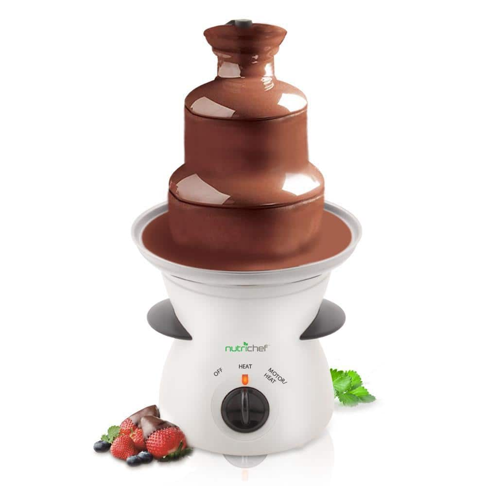 NutriChef PKFNMK16.5 - Three Tier Electric Chocolate Fondue Fountain